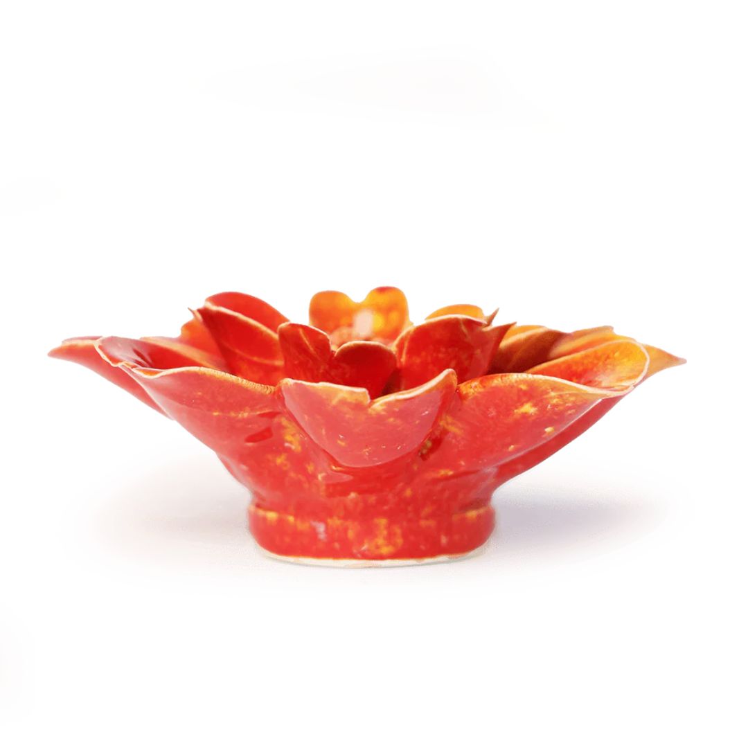 Paris Daisy Ceramic Flower – Chive – Orange Yellow – 4.25″ x 1.75″